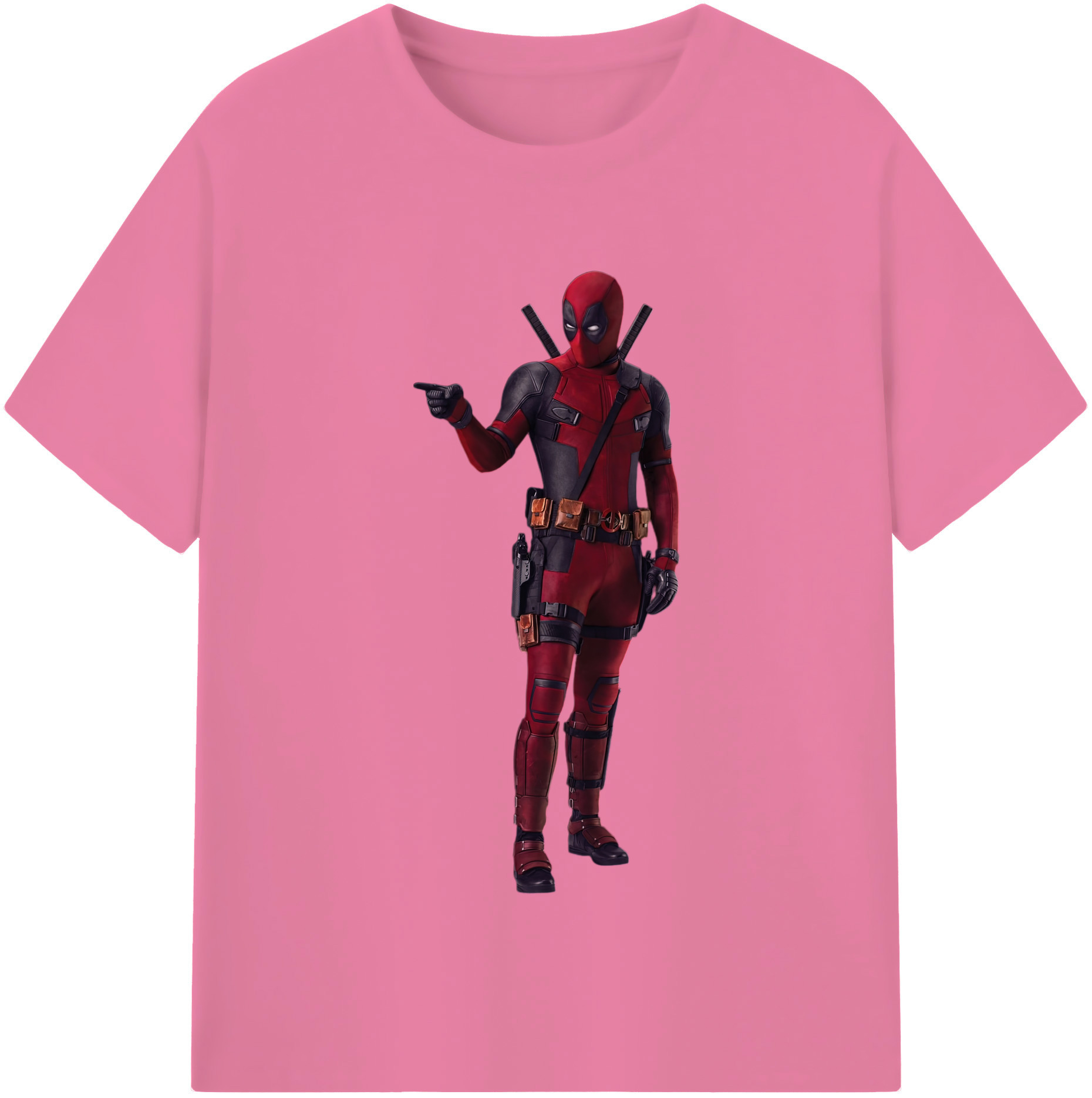 （画像用） Deadpool デッドプール 綿100％半袖Tシャツ（フロントプリント）